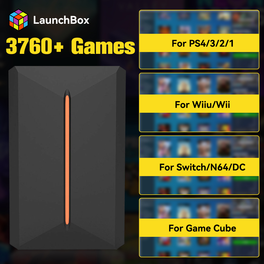 Gaming Console Os - Launchbox OS 레트로 게임 HDD 3760+PS4/PS3/PS2/SWITCH/WIIU/DC/N64/NES