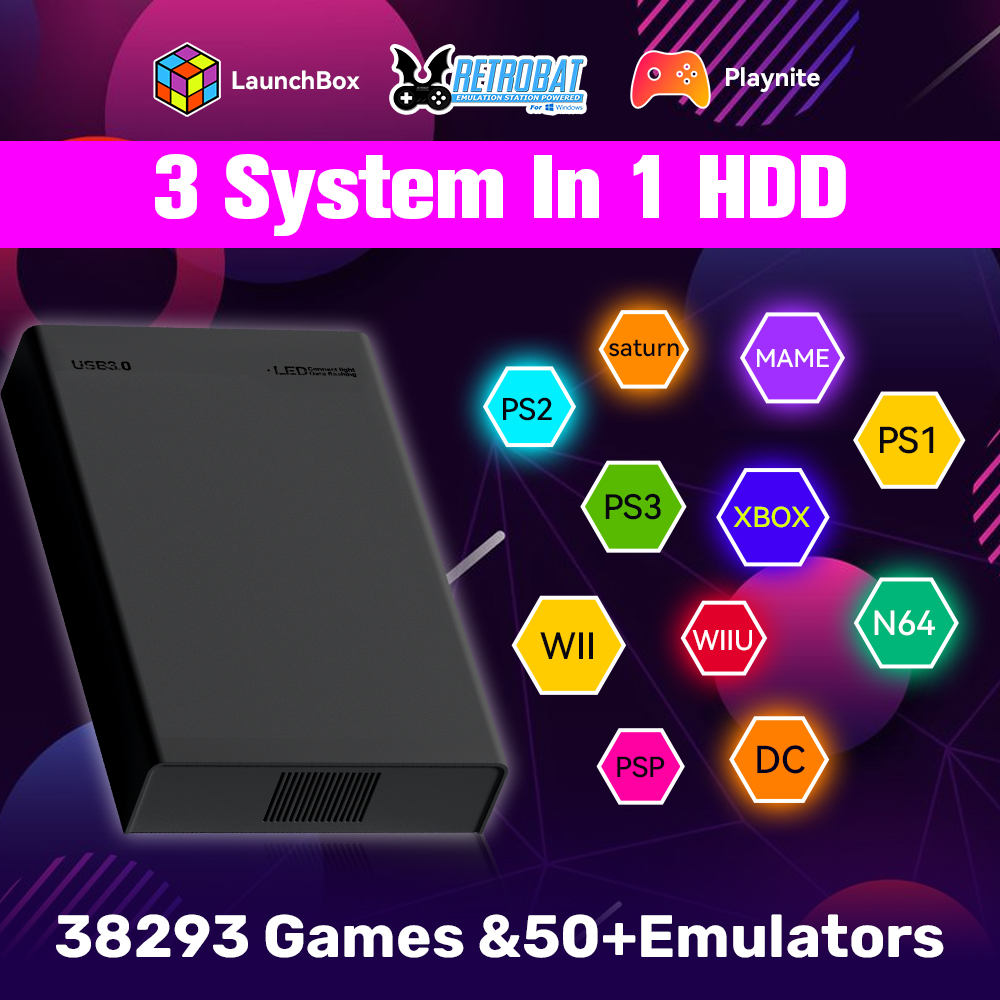 Gaming Console Os - 500G 레트로 게임 HDD 비디오 게임