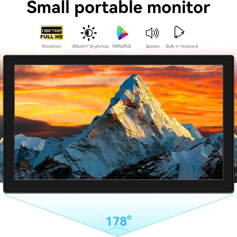 소형 터치스크린 모니터 10.1인치 IPS 터치 스크린 - Gaming Console Image 리뷰 및 가격