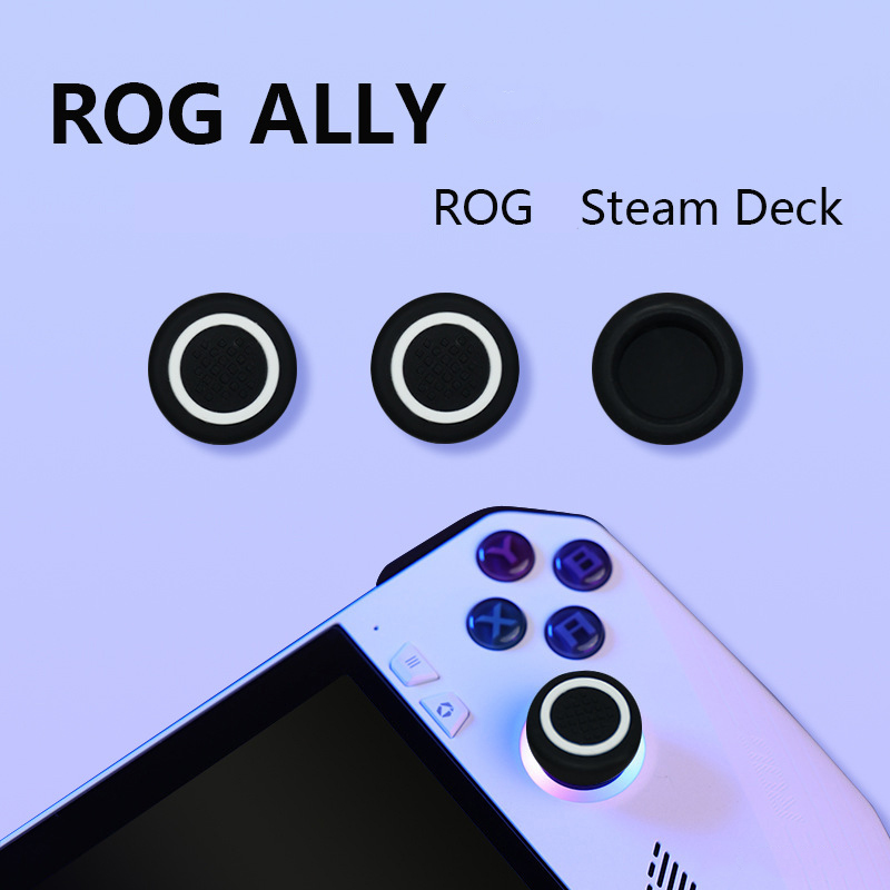 실리콘 조이스틱 엄지 그립 보호대 로커 단추 커버 캡, - Gaming Console Steam Deck 리뷰 및 가격
