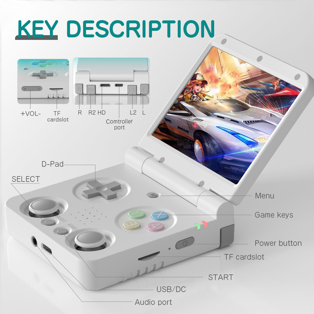 MIYOO FLIP V2 휴대용 게임기 3.5인치 IP - Gaming Console Os 리뷰 및 가격