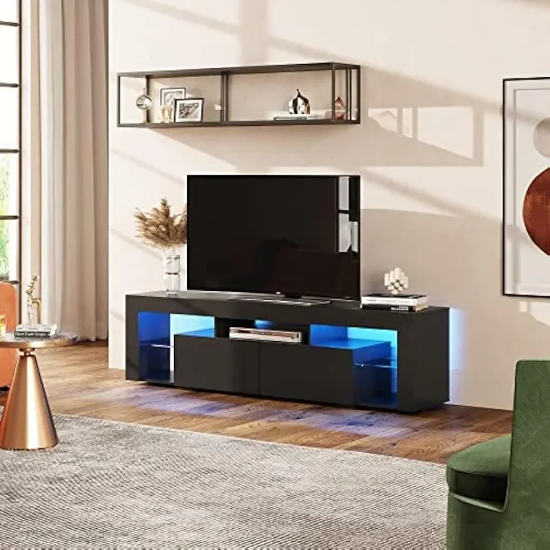 침실, 거실용 수납 서랍 2개가 있는 목재 TV 콘솔, - Gaming Console Room 리뷰 및 가격