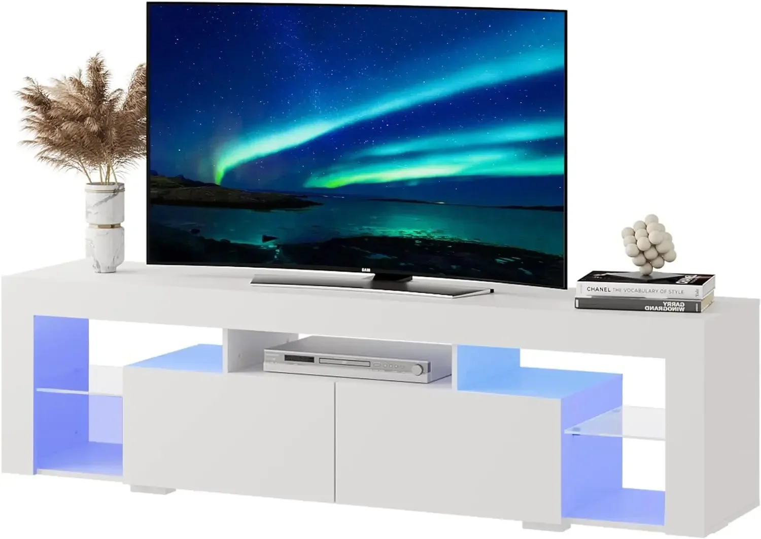침실, 거실용 수납 서랍 2개가 있는 목재 TV 콘솔, - Gaming Console Room 리뷰 및 가격