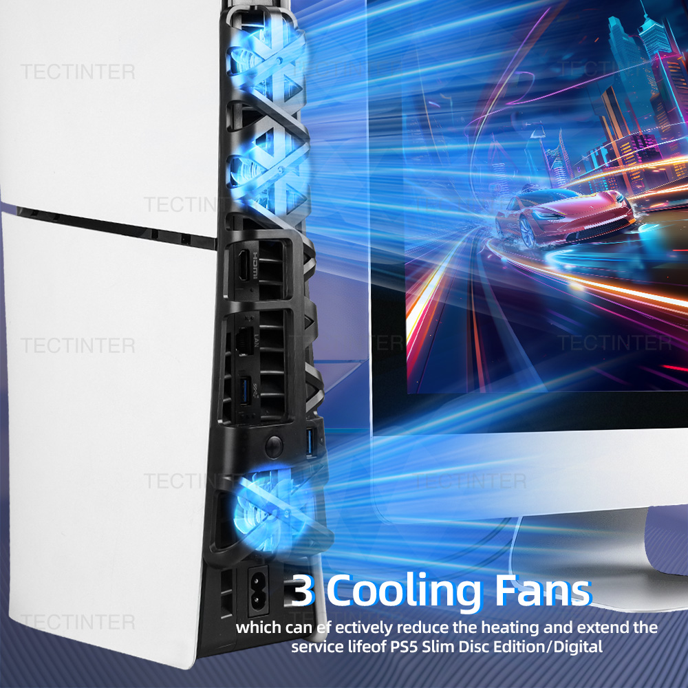 PS5 액세서리 용 RGB 조명 USB3.0 포트가있는 - Sony Console Ps5 Slim 리뷰 및 가격