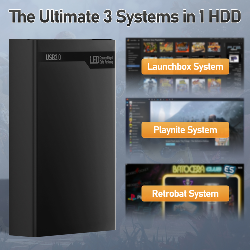500G 레트로 게임 HDD 비디오 게임 콘솔 Retr - Gaming Console Os 리뷰 및 가격